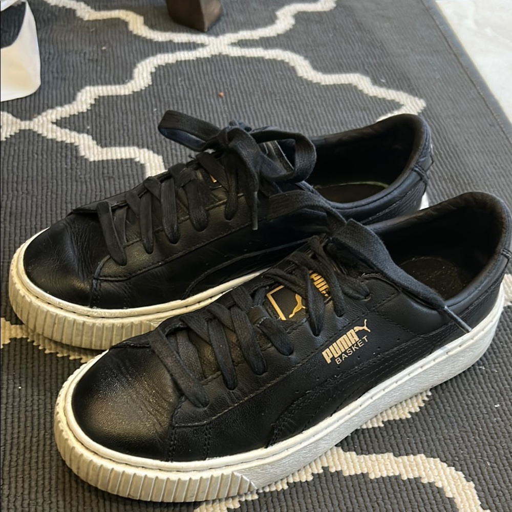 PUMA Black Platform Sneakers